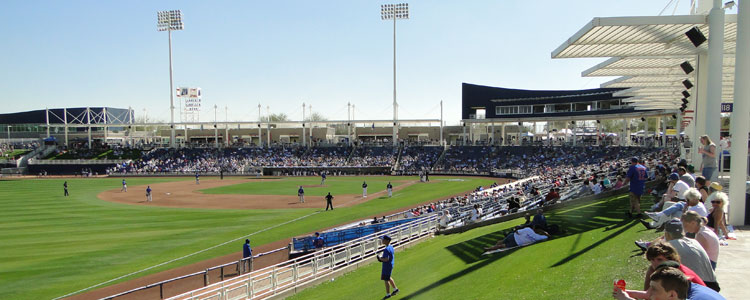 Trellised roof at Maryvale Baseball Park