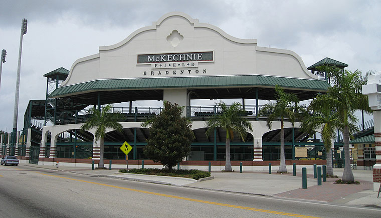 McKechnie Field has a charming Spanish Mission-style exterior