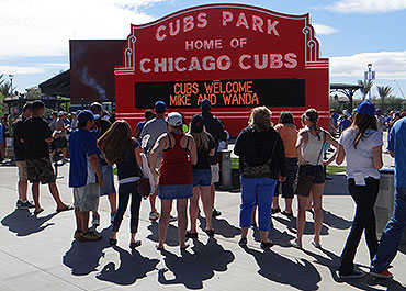 Marquee during inaugural season of Sloan Park