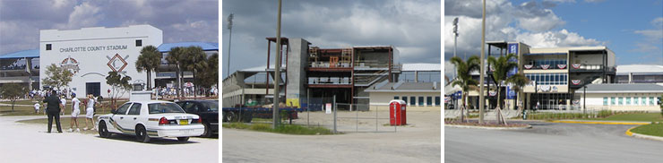 Charlotte Sports Park - before, during and after renovations