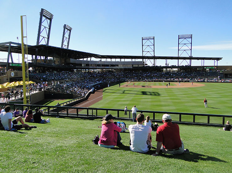 Salt River Fields, as seen from its right field berm