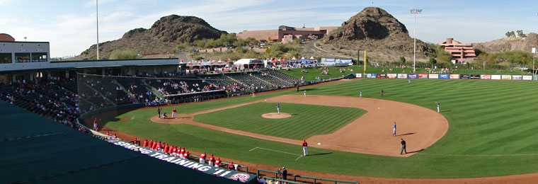 Diablo Stadium and the Twin Buttes