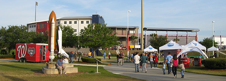 Space Coast Stadium facade in 2009