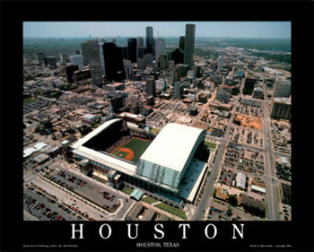 Minute Maid Park aerial poster