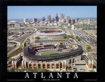 Turner Field aerial poster