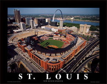 Busch Stadium aerial poster