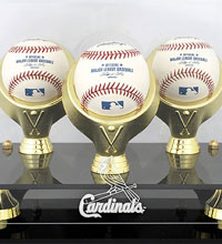 St. Louis Cardinals acrylic baseball display cases