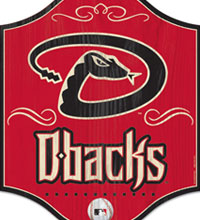 Arizona Diamondbacks wooden sign