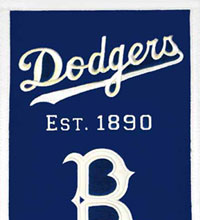 Dodgers heritage logo banner