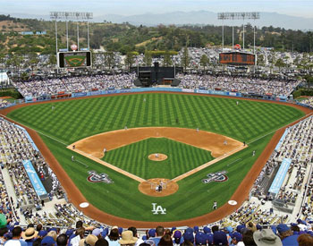 Dodger Stadium wall mural