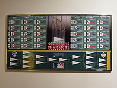 Major League Baseball Standings Board