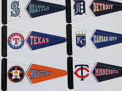 Team pennant magnet sheet