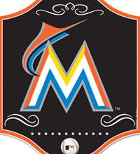 Miami Marlins wooden sign