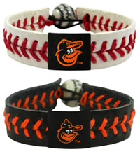 Baltimore Orioles baseball seam bracelets