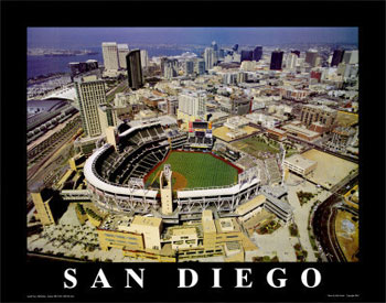 Petco Park aerial poster