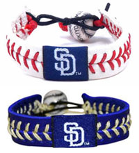 San Diego Padres baseball seam bracelets