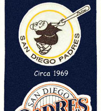 San Diego Padres heritage logo banner