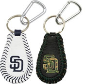 San Diego Padres baseball keychain