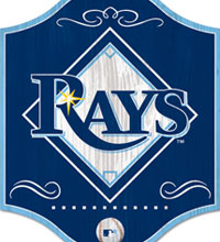Tampa Bay Rays wooden sign