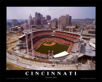 Great American Ball Park aerial poster