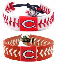 Cincinnati Reds baseball seam bracelets