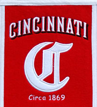 Cincinnati Reds heritage logo banner