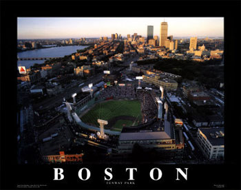 Fenway Park aerial poster