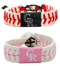 Colorado Rockies baseball seam bracelets