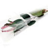 Baseball rose in cellophane wrap