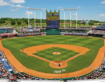 Kauffman Stadium wall mural