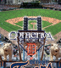 Tigers stadium and logo puzzle