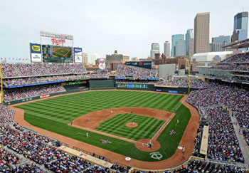 Target Field wall mural