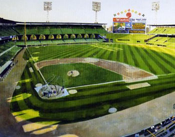 Comiskey Park lithograph