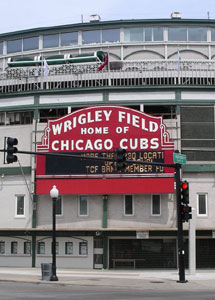 Wrigley Field in Chicago