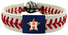Houston Astros baseball seam bracelet