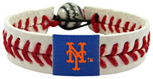 New York Mets baseball seam bracelet