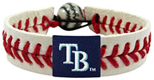 Tampa Bay Rays baseball seam bracelet